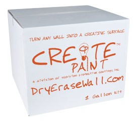 Create Paint 1-Quart Dry Erase Whiteboard Paint White